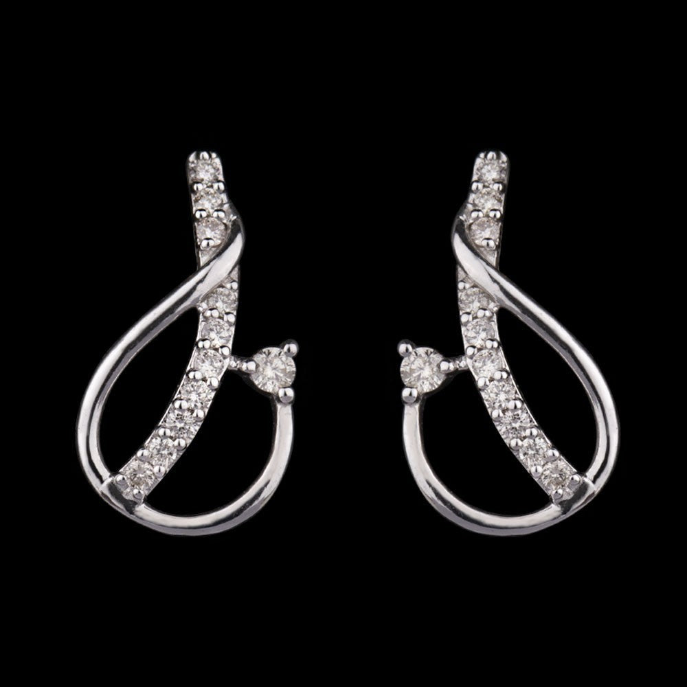 14K Rose Gold Diamond Earrings - 0.17ct SI-IJ