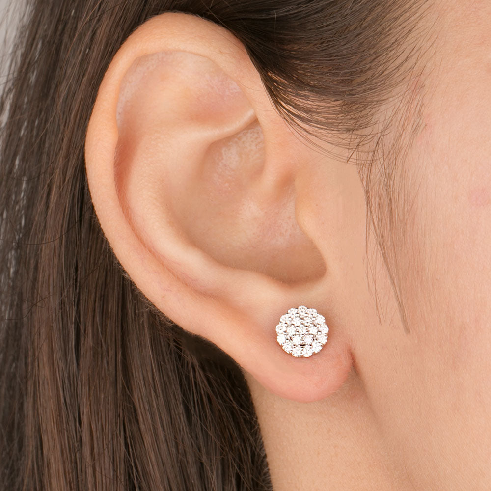 14K White Gold Diamond Earrings - 0.44ct VVS-VS-HI