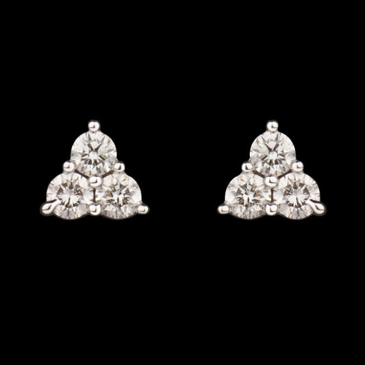 14K White Gold Diamond Earrings - 0.29ct SI-IJ