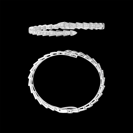 18K White Gold Diamond Kada - 2.75ct VVS-VS-GH