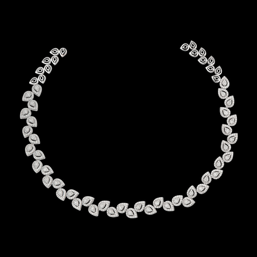 14K Rose Gold Diamond Necklace - 5.131ct VS-GH