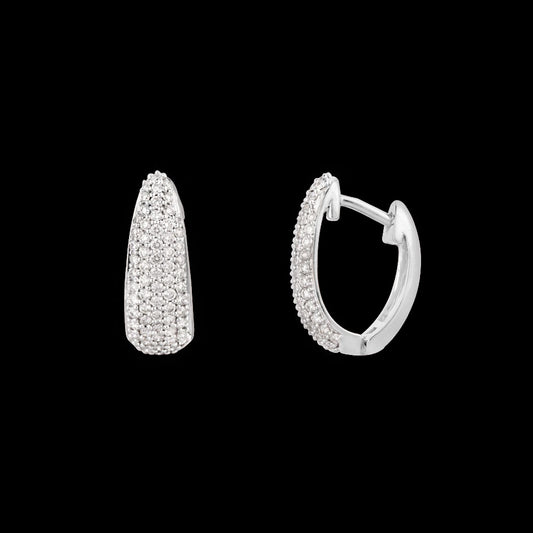18K White Gold Diamond Earrings - 0.787ct VVS-VS-HI