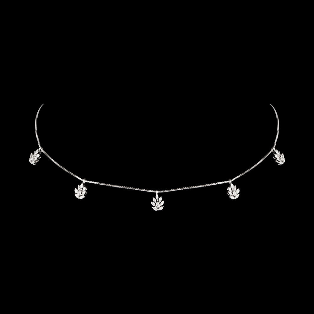 18K White Gold Diamond Necklace - 0.955ct VVS-EF