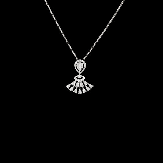18K White Gold Diamond Pendant - 0.533ct VVS-EF
