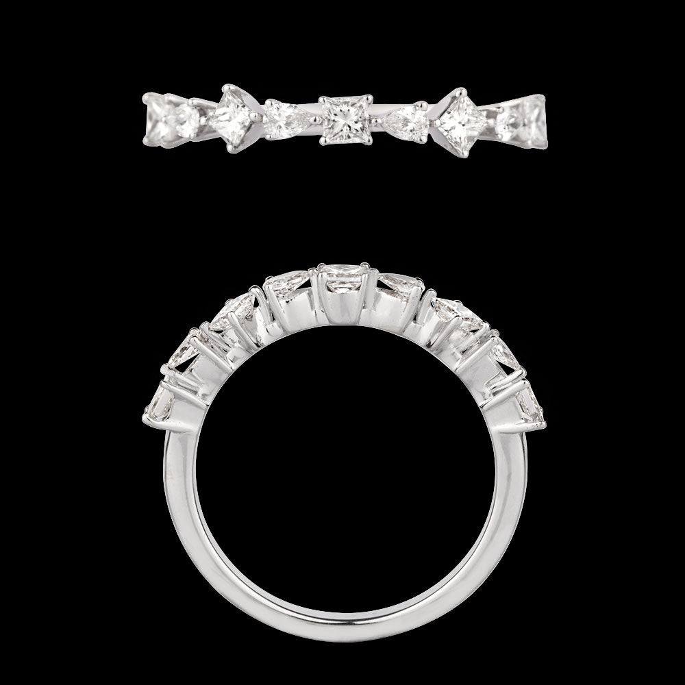 18K White Gold Diamond Ring - 0.625ct VVS-VS-GH