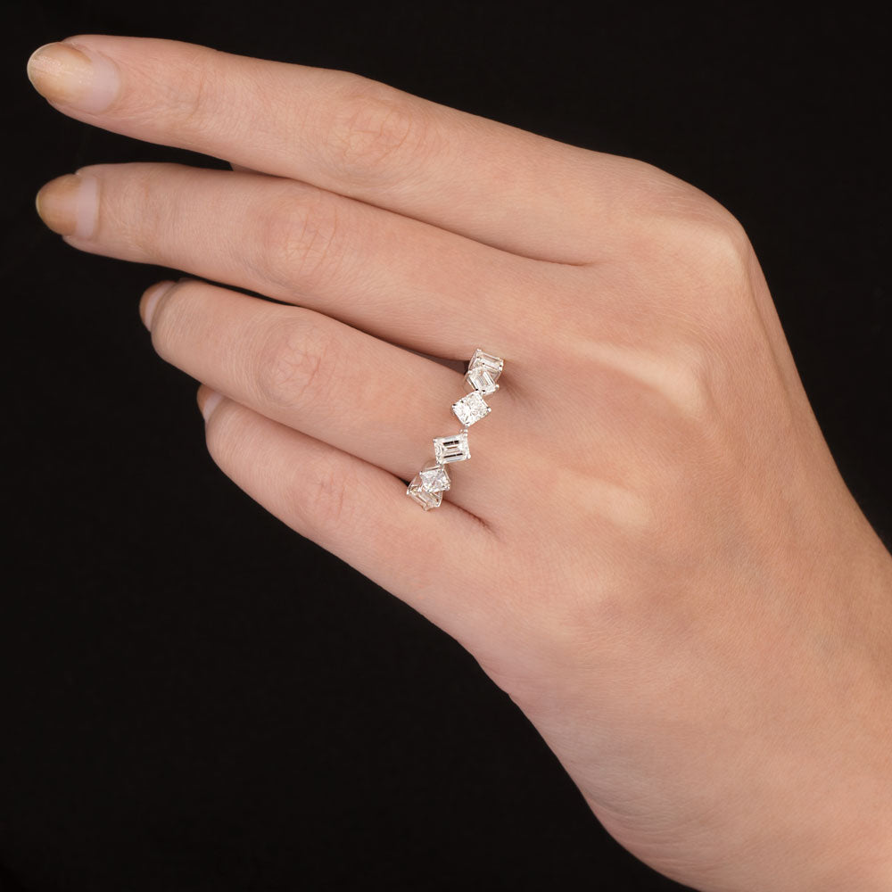 18K White Gold Diamond Ring - 1.359ct SI-HI