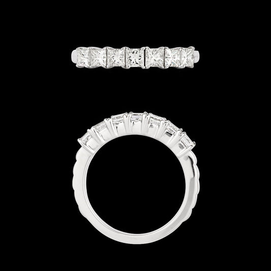 18K White Gold Diamond Ring - 1.11ct VVS-VS-JK