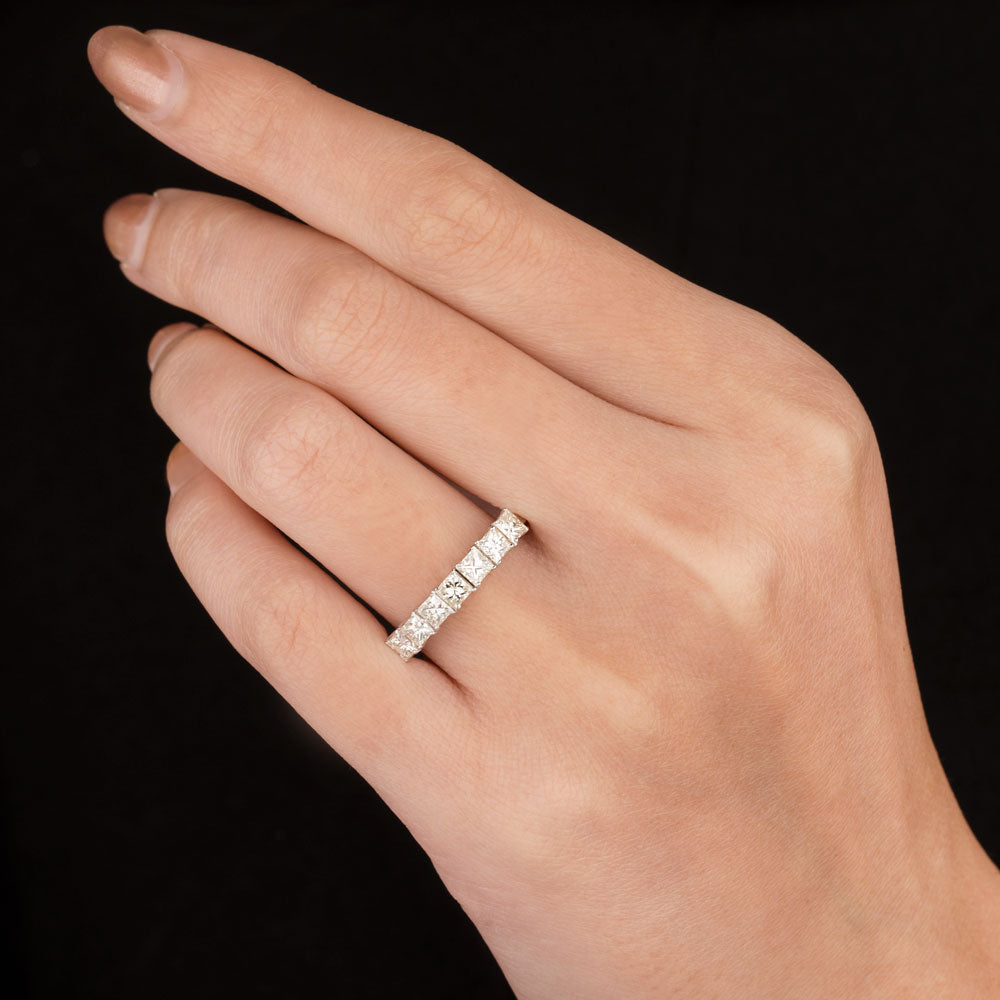 18K White Gold Diamond Ring - 1.11ct VVS-VS-JK
