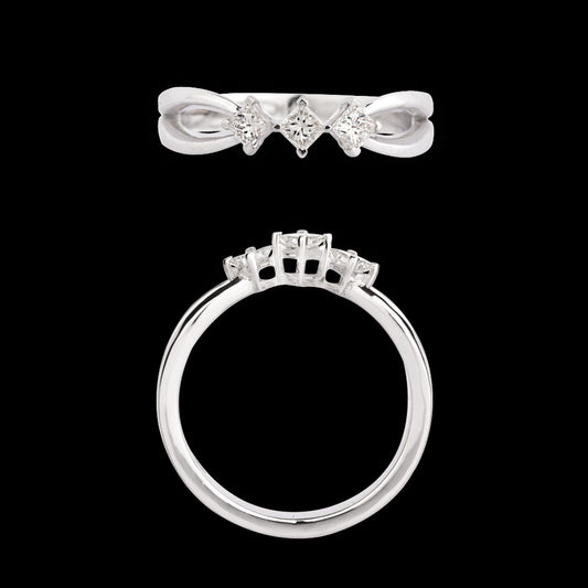 18K White Gold Diamond Ring - 0.31ct VVS-VS-IJ