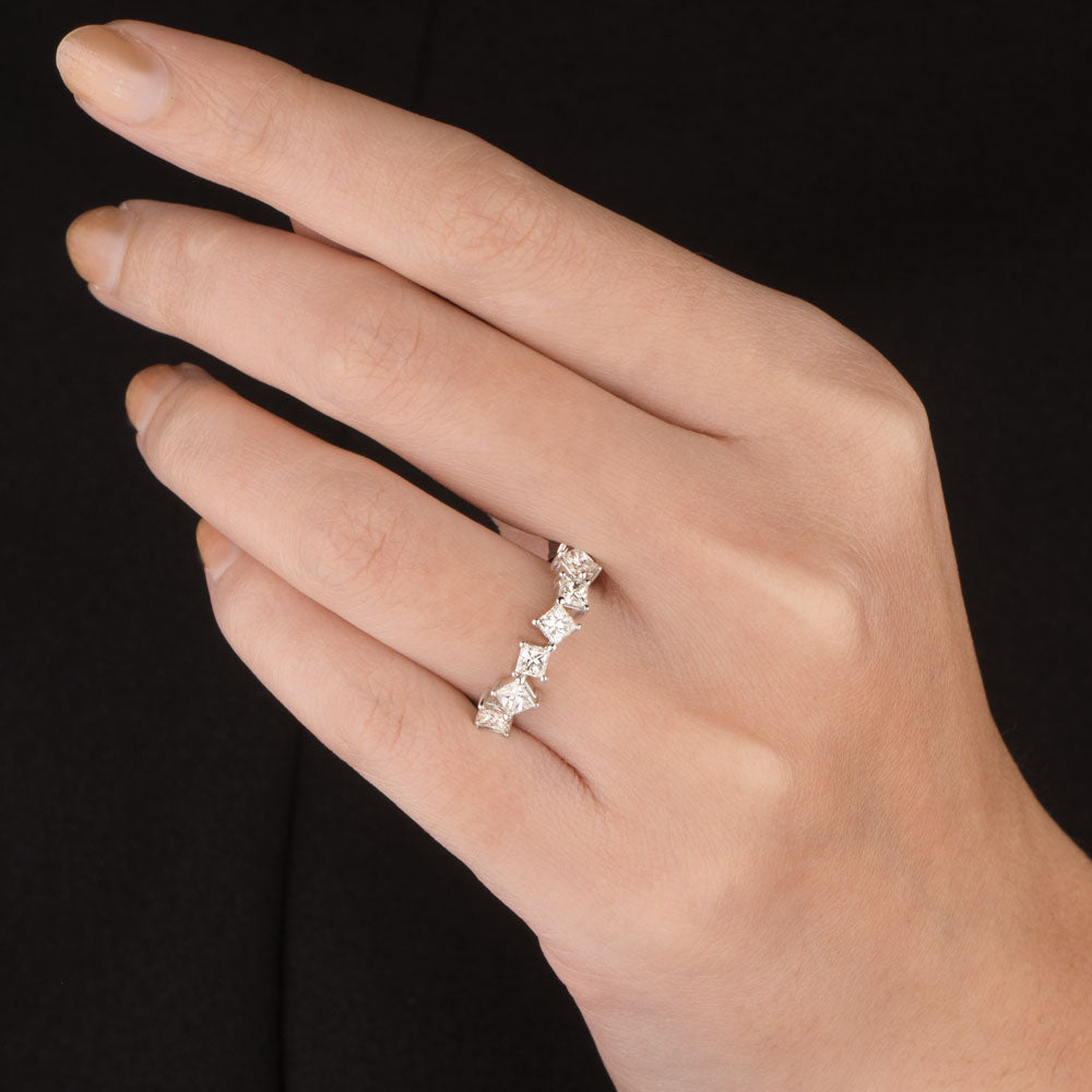 18K White Gold Diamond Ring - 1.061ct VVS-VS-IJ