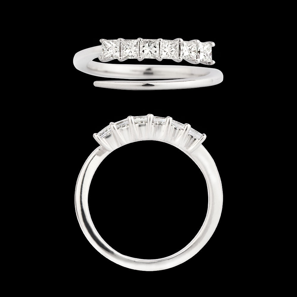 18K White Gold Diamond Ring - 0.623ct VVS-VS-GH