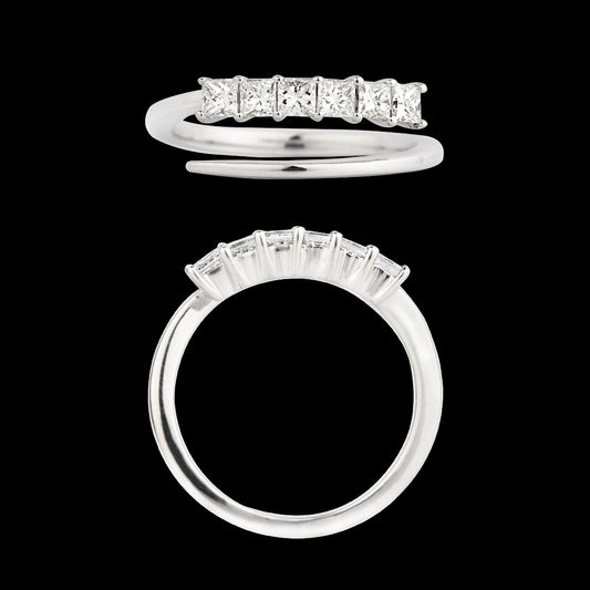 18K White Gold Diamond Ring - 0.623ct VVS-VS-GH