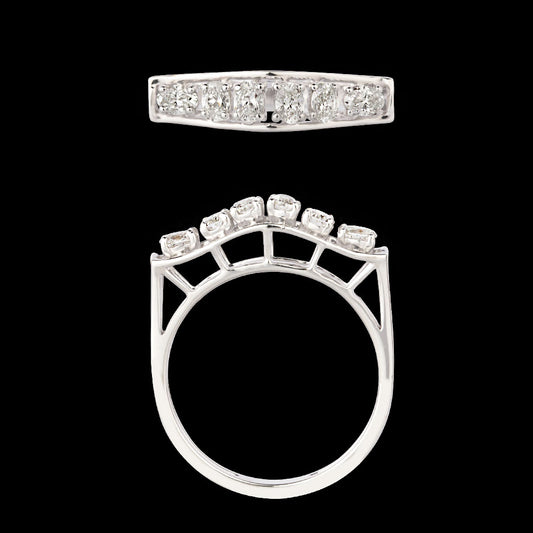 18K White Gold Diamond Ring - 0.484ct VVS-VS-GH