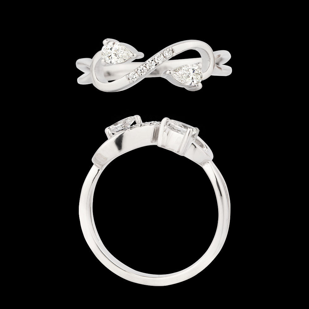 18K White Gold Diamond Ring - 0.252ct VVS-FG