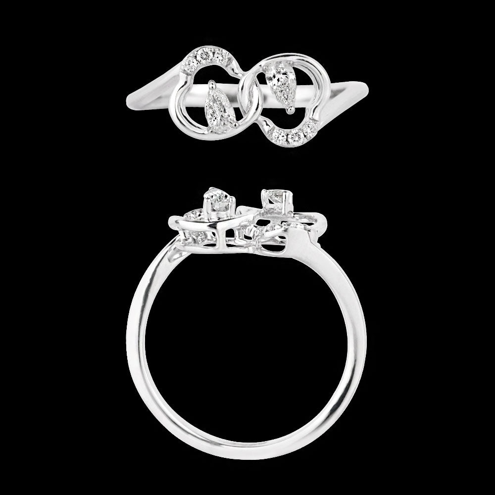 18K White Gold Diamond Ring - 0.219ct VVS-VS-FG