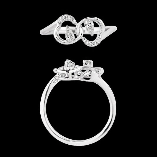 18K White Gold Diamond Ring - 0.219ct VVS-VS-FG