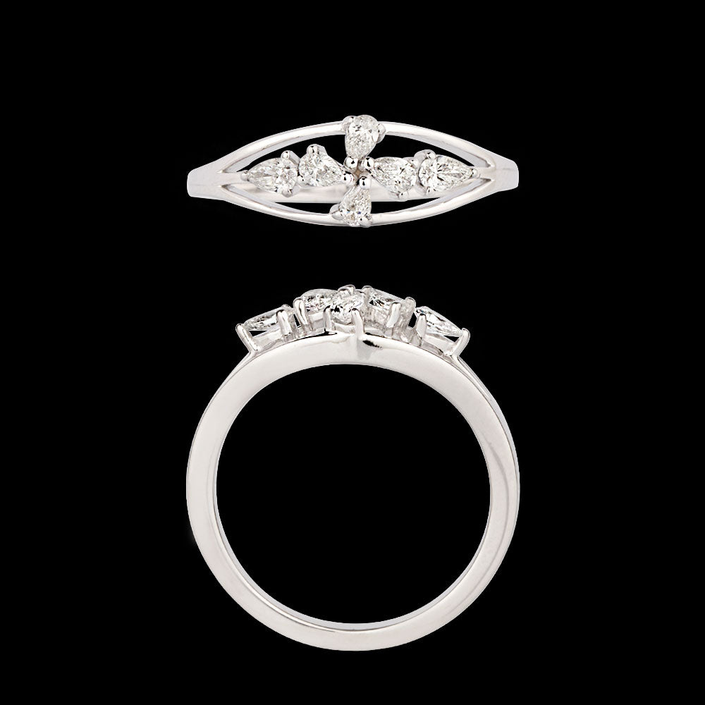18K White Gold Diamond Ring - 0.321ct VVS-VS-GH