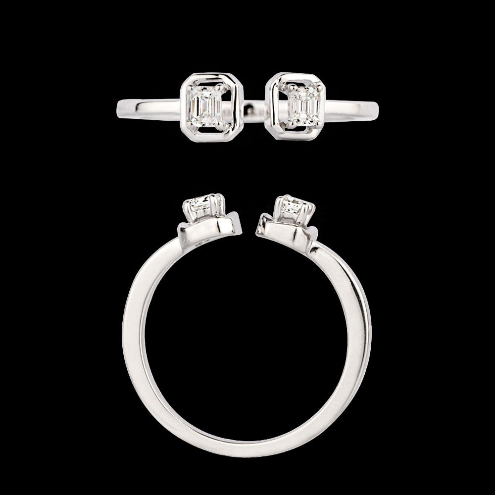 18K White Gold Diamond Ring - 0.261ct SI-FG
