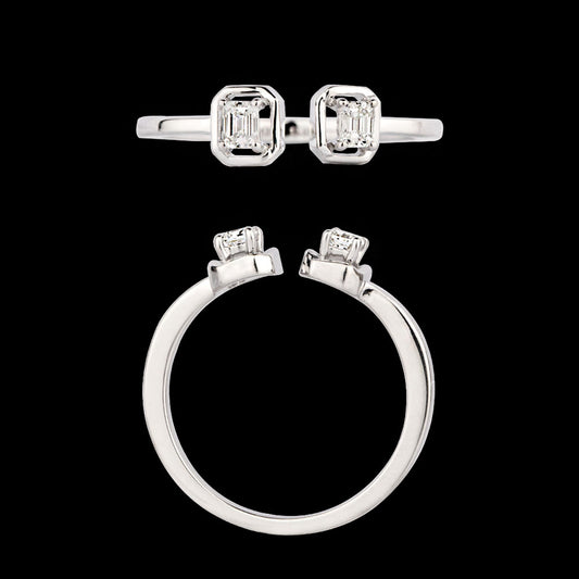 18K White Gold Diamond Ring - 0.261ct SI-FG