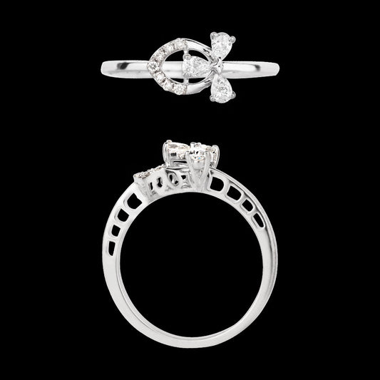 18K White Gold Diamond Ring - 0.282ct VVS-VS-GH