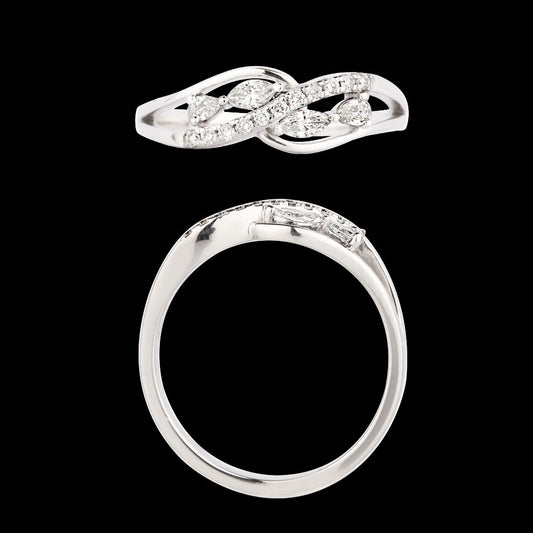 18K White Gold Diamond Ring - 0.277ct VVS-VS-GH