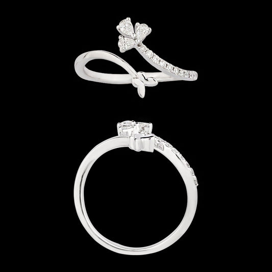 18K White Gold Diamond Ring - 0.231ct VS-SI-GH