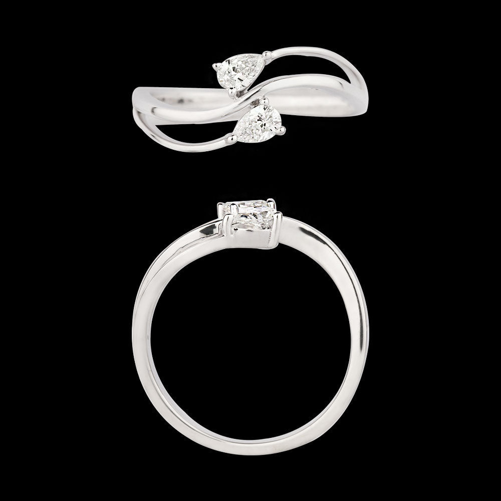 18K White Gold Diamond Ring - 0.252ct VVS-VS-GH