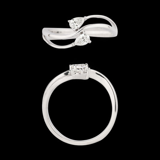 18K White Gold Diamond Ring - 0.252ct VVS-VS-GH