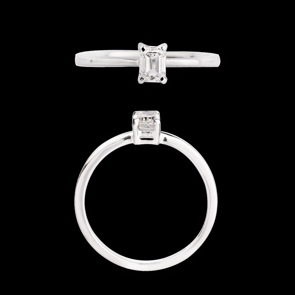 18K White Gold Diamond Ring - 0.404ct VS-GH