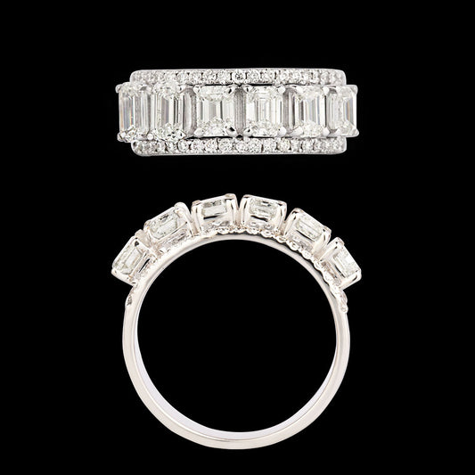 18K White Gold Diamond Ring - 2.398ct SI-JK
