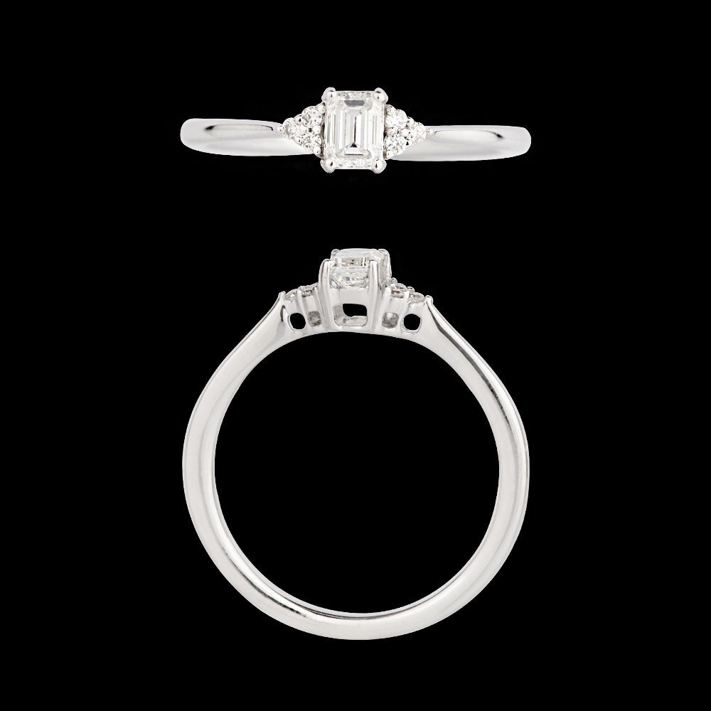 18K White Gold Diamond Ring - 0.364ct VS-SI-HI
