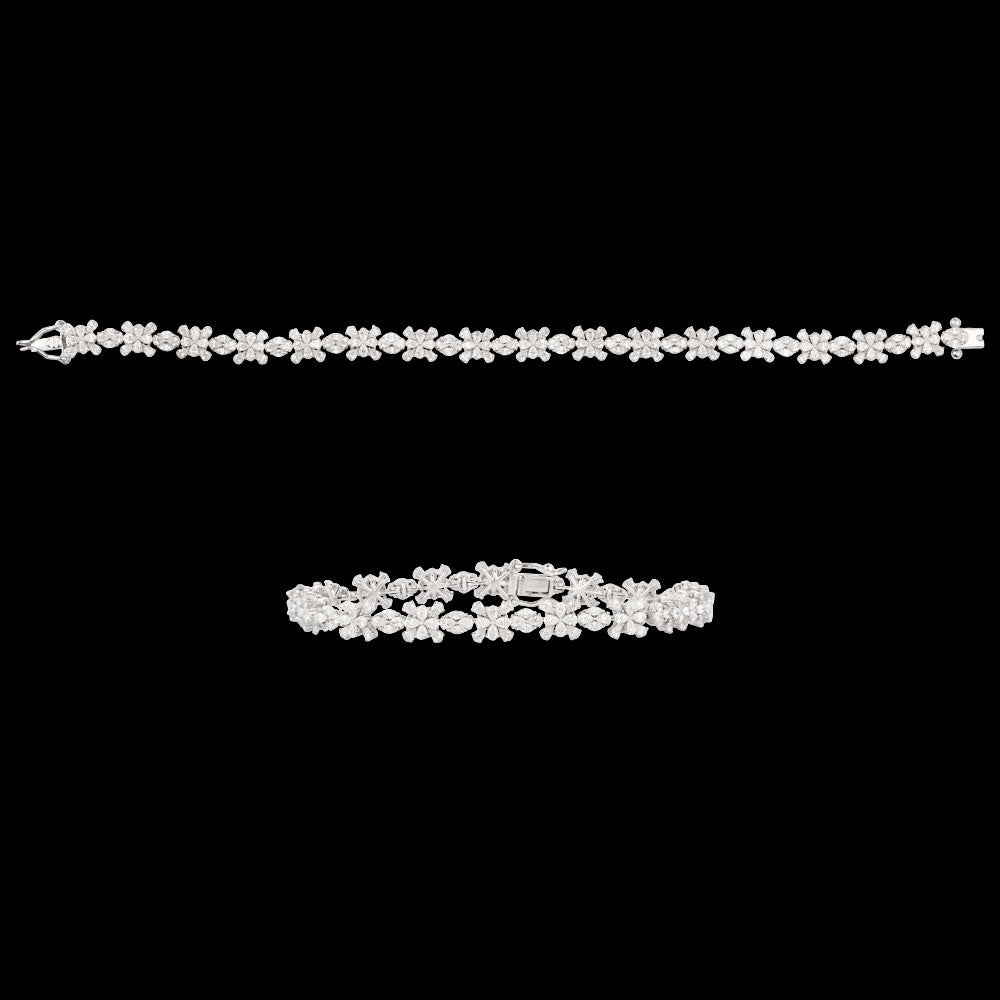 18K White Gold Diamond Bracelet - 4.507ct VVS-EF