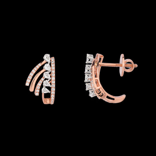 18K White Gold Diamond Earrings - 0.768ct VS-SI-EF