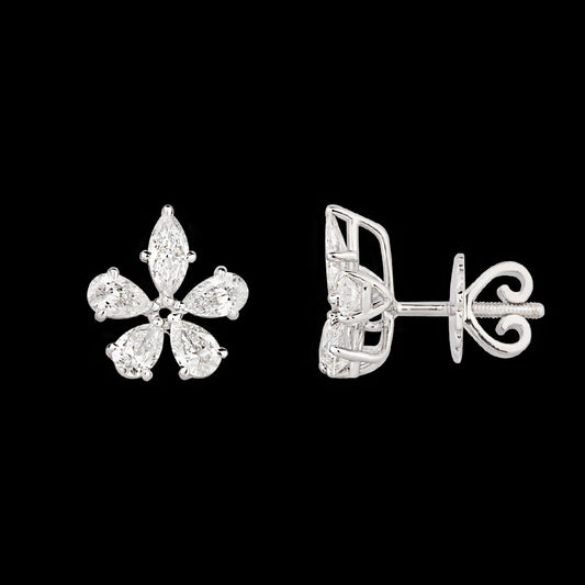 18K White Gold Diamond Earrings - 1.71ct VS-SI-FG