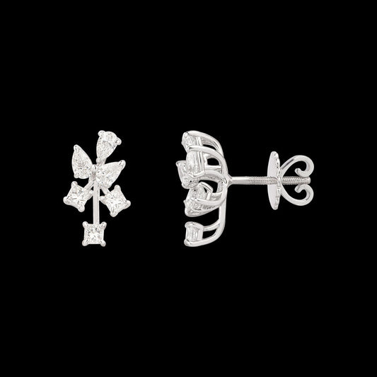 18K White Gold Diamond Earrings - 1.35ct VS-SI-EF