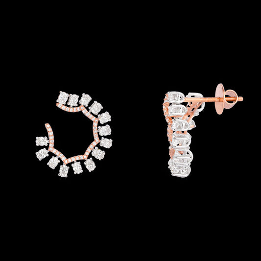 18K White Gold Diamond Earrings - 2.619ct VVS-VS-EF