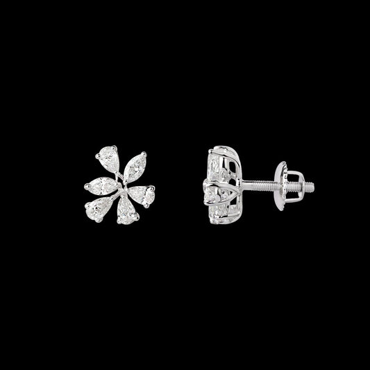 18K White Gold Diamond Earrings - 1.62ct VS-SI-FG