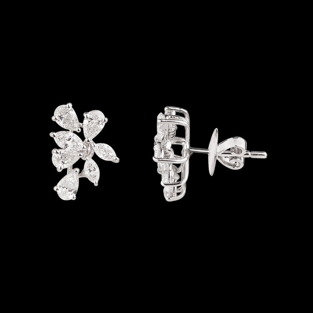 18K Rose Gold Diamond Earrings - 1.697ct VVS-EF