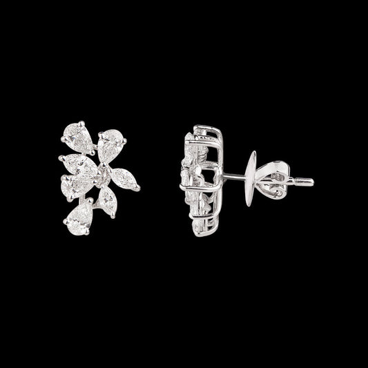 18K Rose Gold Diamond Earrings - 1.697ct VVS-EF