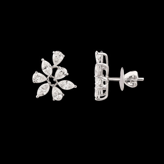 18K White Gold Diamond Earrings - 2.04ct VS-SI-GH
