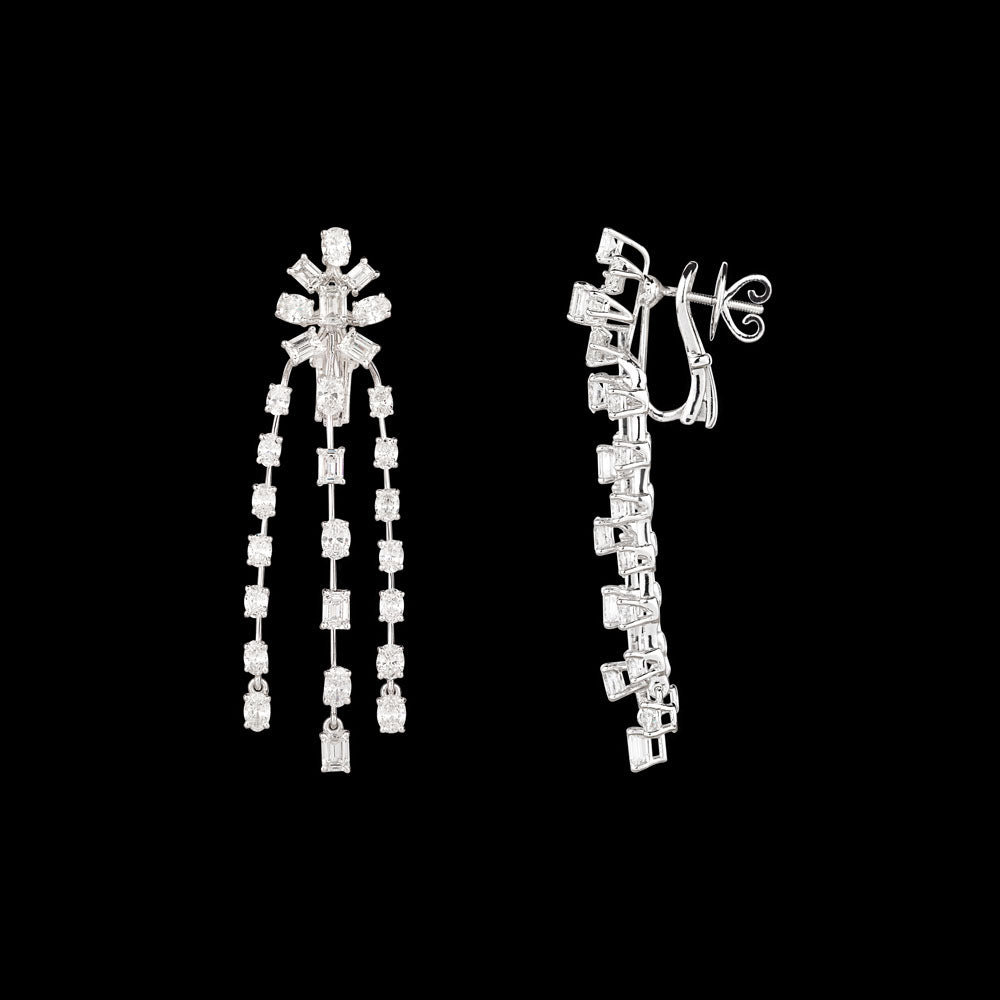 18K White Gold Diamond Jewellery - 7.97ct VVS-VS-EF