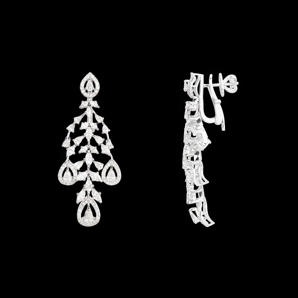 18K White Gold Diamond Pendant - 5.749ct VVS-VS-GH