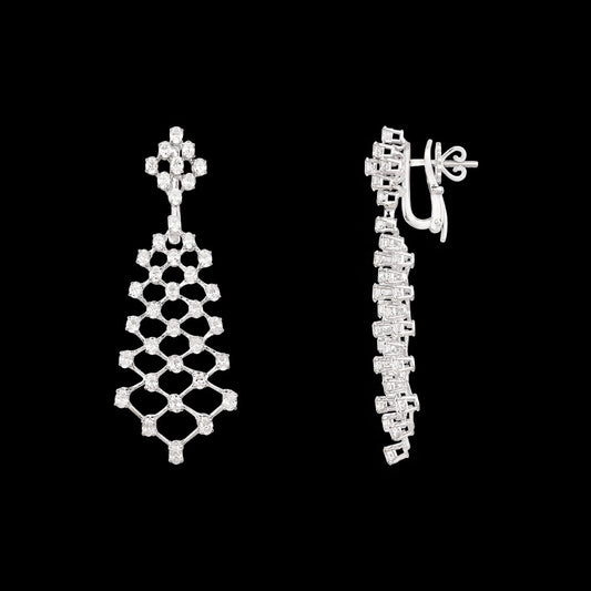 18K White Gold Diamond Pendant - 6.87ct VVS-FG