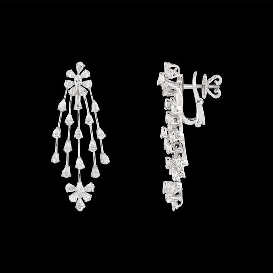 18K White Gold Diamond Pendant - 5.25ct VVS-VS-EF