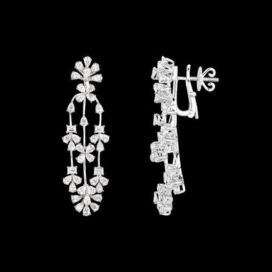 18K White Gold Diamond Pendant - 6.85ct VVS-VS-EF