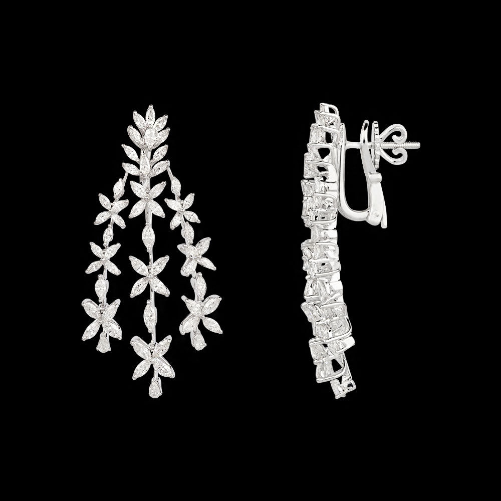 18K White Gold Diamond Pendant - 5.11ct VVS-VS-HI