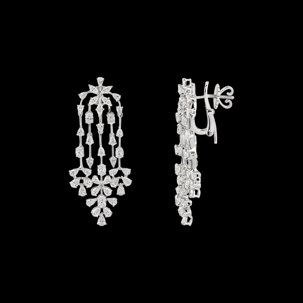 18K White Gold Diamond Pendant - 5.48ct VVS-EF