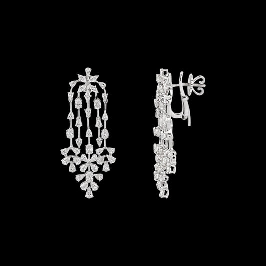 18K White Gold Diamond Pendant - 5.48ct VVS-EF