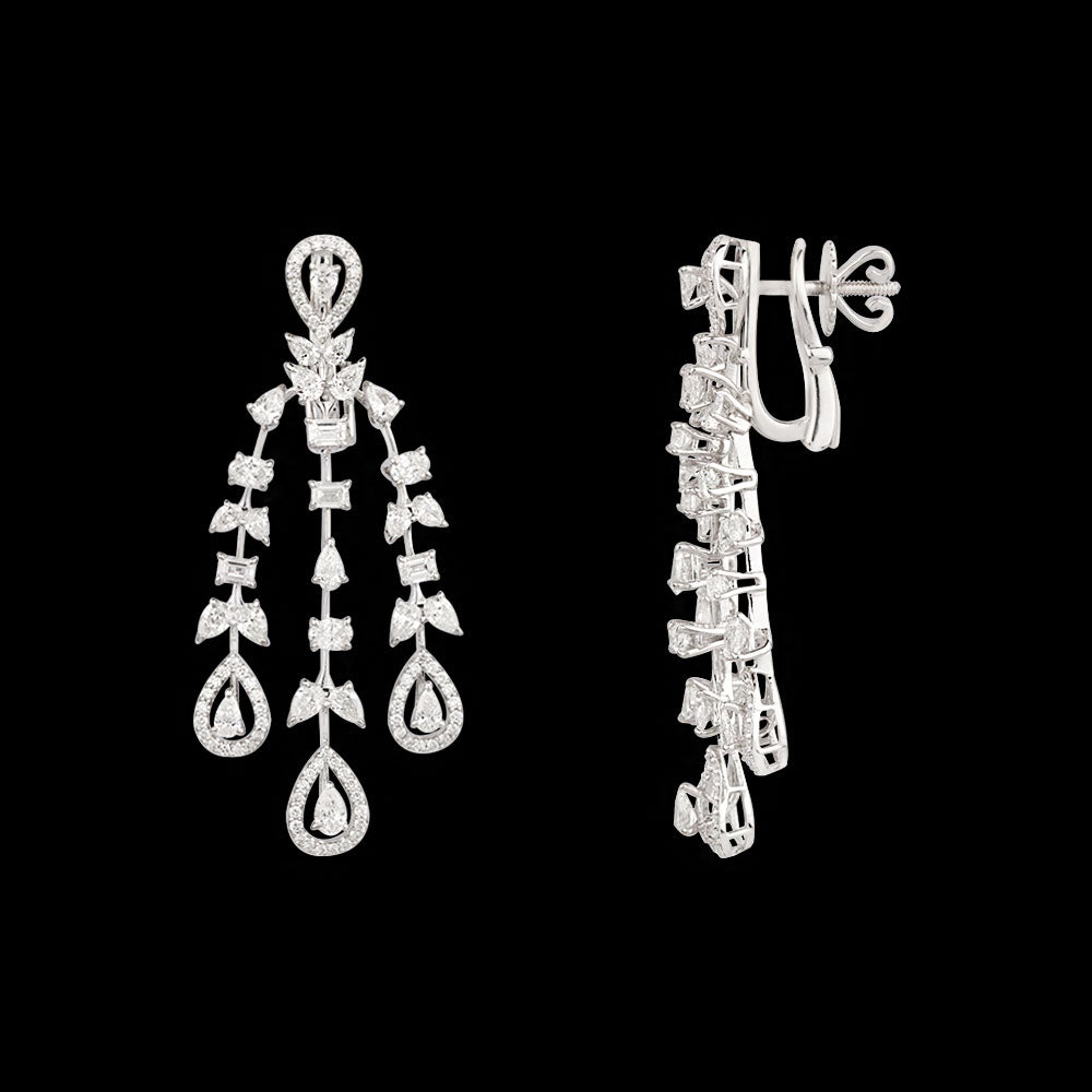 18K White Gold Diamond Jewellery - 5.313ct VVS-VS-EF