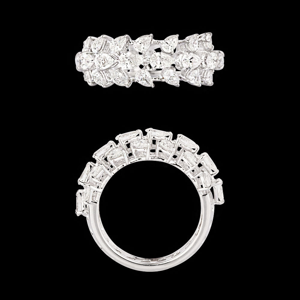 18K White Gold Diamond Ring - 1.581ct VVS-VS-GH